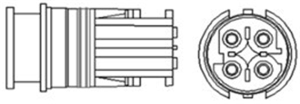 Лямбда-зонд (кількість дротів 4, 450мм) BMW 1 (E81), 1 (E87), 3 (E90), 3 (E91), X3 (E83)  SUZUKI BALENO 1.2/1.6/2.0 06.04-